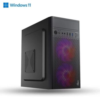 Prebuild PC | Intel Core i5 12400 | 8GB DDR4 Ram |256GB Nvme SSD | 450W SMPS | RGB Gaming Cabinet with 3 Year Warranty