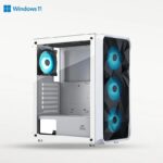 Prebuild PC | Intel Core i5 12400f | 16GB DDR4 Ram | 500GB Gen 4 Nvme SSD | 550W 80+ Bronze SMPS | ASRock RX 6600 Challenger D 8GB Graphics Card | RGB Gaming Cabinet with 3 Year Warranty