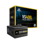 Ant Esports VS400L Value Series Power Supply 400 Watts PSU with Continuous Power and 120mm Silent Fan (Black)