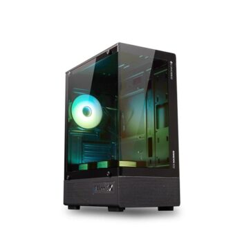 ZEBRONICS Maximus Premium Gaming Mid Tower Cabinet -Black