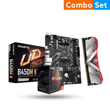 NCL Combo | AMD Ryzen 5 5600GT | 8GB DDR4 Ram | AMD Radeon Graphics | Gigabyte MB GBT AMD AM4 B450M K Motherboard Combo Set