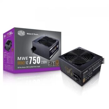 Cooler Master MWE 750 Bronze V2 Power Supply - Non Modular | 80 Plus Bronze Certified -Black