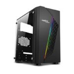 FRONTECH Warrior FT-4345 Gaming Computer Cabinet- Black