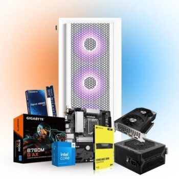 Prebuilt Best For Editing | Intel Core i5 14400f | GIGABYTE RTX 3060 12GB Graphics Card | Gigabyte B760M G AX (Wi-Fi) DDR5 Motherboard | 16GB DDR5 Ram | 500GB Nvme SSD | 650W 80+ Power Supply Prebuild CPU Tower PC with 3 Year Warranty
