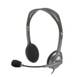 Logitech H110 Wired On Ear Headphones With Mic - Black