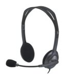 Logitech H111 Wired On Ear Headphones With Mic -Black