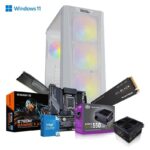 Prebuilt Best For Editing | Intel Core i5 14400 | Gigabyte B760M G AX (Wi-Fi) DDR5 Motherboard | 16GB DDR5 Ram | 1TB Nvme SSD | 550W 80+ Power Supply Prebuild CPU Tower PC with 3 Year Warranty