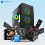 Trading PC Build 4 Display Support |Intel Core i5 12400F | 16GB Ram | 500GB SSD | RX570 8GB Graphics Card |1700 Socket Prebuild CPU Tower Assembled