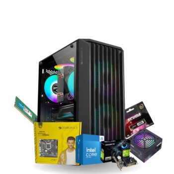 Intel Core i5 6th Gen 8GB DDR4 Ram | Nvidia GT710 2GB | 256GB Nvme SSD | 500W Power Supply Assembled Tower PC