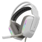 ZEBRONICS Havoc Premium Gaming Over Ear Headphone with Dolby Atmos Subscription, 50mm Neodymium Drivers, Extra Soft Ear Cushion, Suspension Headband, Braided Cable (White)