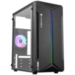 ZEBRONICS ZIUM Mid-Tower Gaming Cabinet (Black)
