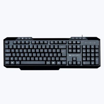 ZEBRONICS ZEB-KM2000 Multimedia Wired USB Desktop Keyboard (Black)
